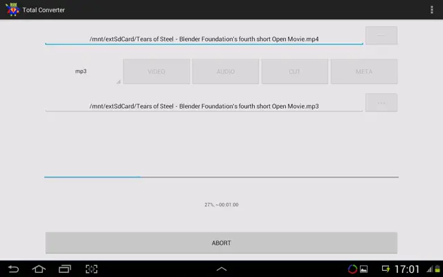 Video Converter ARMv6 Codec android App screenshot 2